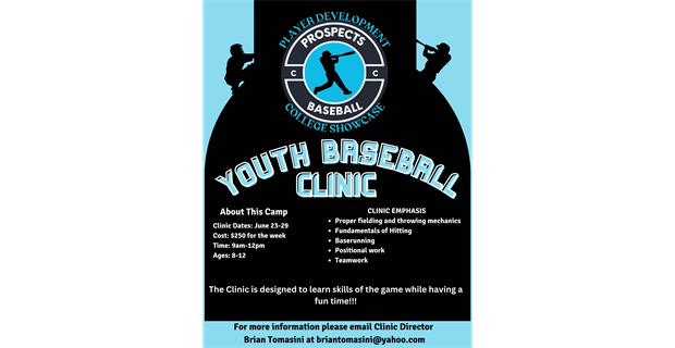Prospects Baseball CC Youth Clinic